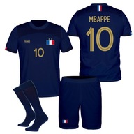MBAPPE strój piłkarski koszulka spodenki + getry FRANCJA rozmiar 140