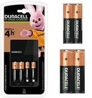 ŁADOWARKA DO AKUMULATORKÓW R3 R6 DURACELL CEF14 + akumulatorki 2x AA 2x AAA