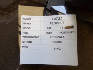 Peugeot 207 Traversa Paraurti Anteriore 1,4D
