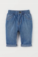 H&M Loose Fit Jeans Niebieski denim 68 cm 6M