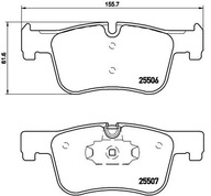 BREMBO P 06 070 Zestaw klocków hamulcowych, hamulce tarczowe