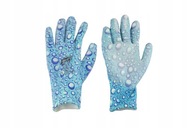 Pracovné rukavice 7/S polyuret.+polies. kvapky x12