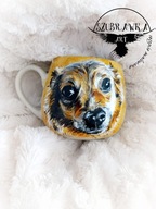 Kubek z portretem kota psa lub inne ręcznie malowany