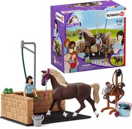 SCHLEICH Myjnia dla koni Emily i Luna + Akcesoria