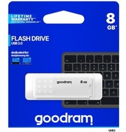 Goodram Pendrive UME2 8GB USB 2.0 Biały