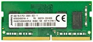 DDR4 KINGSTON 4GB 1Rx16 PC4-2666V-SC0-11