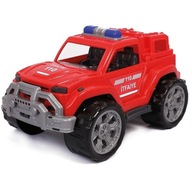 Jeep samochód terenowy zabawka Straż Pożarna plastikowy duży Polesie