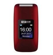 Telefon komórkowy z klapką MAXCOM Comfort MM824 Red Dla seniora SOS