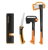 Fiskars siekiera x17 toporek x7 piłka ostrzałka