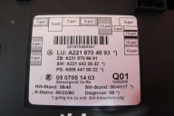 MERCEDES S-KLASA W221 221 module control unit door right front A2218704693