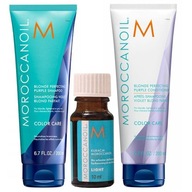 Moroccanoil Zestaw Blonde fioletowy 200ml + 200ml