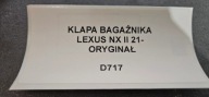trunk door boot LEXUS NX II 21- original