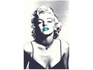 80cm 120 obraz Marilyn Monroe tyrkysové pery ś