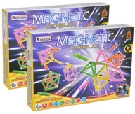 MAGNETICKÉ STAVEBNÉ KOCKY SADA 100 PRVKOV 60 GULIČIEK + 40 TYČINIEK