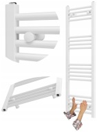 FÜRDŐSZOBAI RADIÁTOR FEHÉR LÉTRA 40x120 cm RADIÁTOR SZERELÉS 180° BRENO