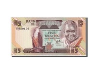 Banknot, Zambia, 5 Kwacha, Undated (1980-88), Unda