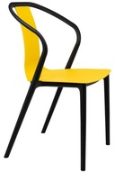 Jedálenská stolička VINCENT žltá