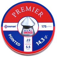 Śrut do wiatrówek Crosman Premier Pointed 0,93 grama kal. 5,5 mm 175 sztuk