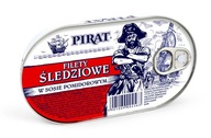 FILETY ŚLEDZIOWE W SOSIE POMIDOR.170G PIRAT-ŁOSOŚ