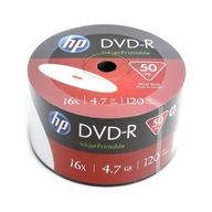 Markowe Płyty HP DVD-R 4,7GB 16x 100 szt PRINTABLE