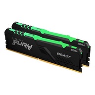 Pamięć RAM Kingston FURY DDR4 16GB (2x8GB) 3600 Beast Black RGB