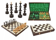 Drevený šach vyrezávaný do vložky 58x58