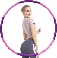 Hula hop z wypustkami Bestif 95 cm Różowo fioletowe, miarka gratis