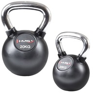 KGC20 UCHWYT 20KG CHROM OGUMOWANY KETTLEBELL ŻELIWNY STABILNY TRENINGOWY HM