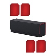 zr-Trading Card Deck Box Storage Holder 400+ Cards Cards Case for Black Red