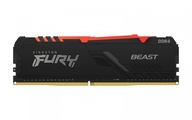 Kingston Pamięć DDR4 FURY Beast RGB 16GB(1*16GB)/3