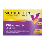 Vigantoletten Max, witamina D3 4000 j.m., tabletki, 120 sztuk