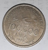 100000 100.000 lira - Turcja - Mustafa Ataturk - moneta 1999 rok