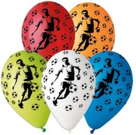 Balony lateksowe Piłka Nożna Piłkarz 5 sztuk