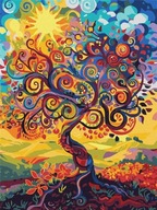 FESTMÉNY SZÁMOK SZERINT - AZ ÉLET FÁJA 30X40CM