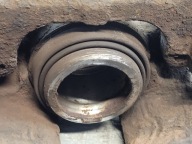 caliper brake left front + caliper carrier RENAULT LAGUNA II 1.9 DCI 02r.