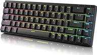 Klawiatura mechaniczna HADES 68 durgod czarna qwerty gateron rgb brown