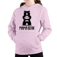 bluza z kapturem mama bear niedźwiedź miś dla mamy dzień matki