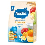 NESTLE MLIEČNO-RYŽOVÁ KAŠA 5 PLODOV PO 9 MESIACOCH