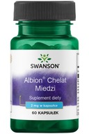 SWANSON MIEDŹ CHELAT 2 mg 60 tab BIOPRZYSWAJALNA