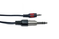 Kábel PAV Kábel konektor 6,3 stereo/konektor3,5stereo jack (6,3 mm) - minijack (3,5 mm) 7,5 m
