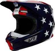 KASK CROSS ENDURO FOX V1 ULTRA WHITE/RED/BLUE r. XL