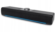 Głośnik komputerowy HEANTTV, RGB zasilany przez USB, przewodowy soundbar