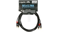 Kábel Klotz MiniLINK 2x RCA (cinch) - 2x RCA (cinch) 6 m