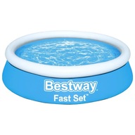 Bestway Nafukovací bazén Fast Set, okrúhly, 183x