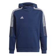 BLUZA DRESOWA DZIECIĘCA ADIDAS BAWEŁNIANA SPORTOWA Z KAPTUREM CIEPŁA r. 116