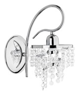 FALI LÁMPA 1xE27 KRÓM GLAMOUR KRISTÁLYOK