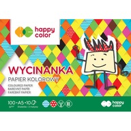 BLOK WYCINANKA PAPIER KOLOROWY A4/10K 100g 9508