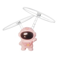 Ulepszona zabawka Fly Spinners Astronauta Ręcznie sterowana różowa indukcja