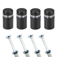 4 DB-OS KÉSZLET | SZERELÉSI TÁVOLSÁGOK FEKETE 19x30 cm | + FESZÍTŐCSAPOK