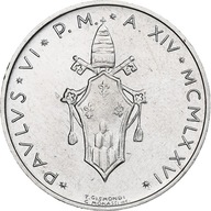 Watykan, Paul VI, 5 Lire, 1976 (Anno XIV), Rome, A